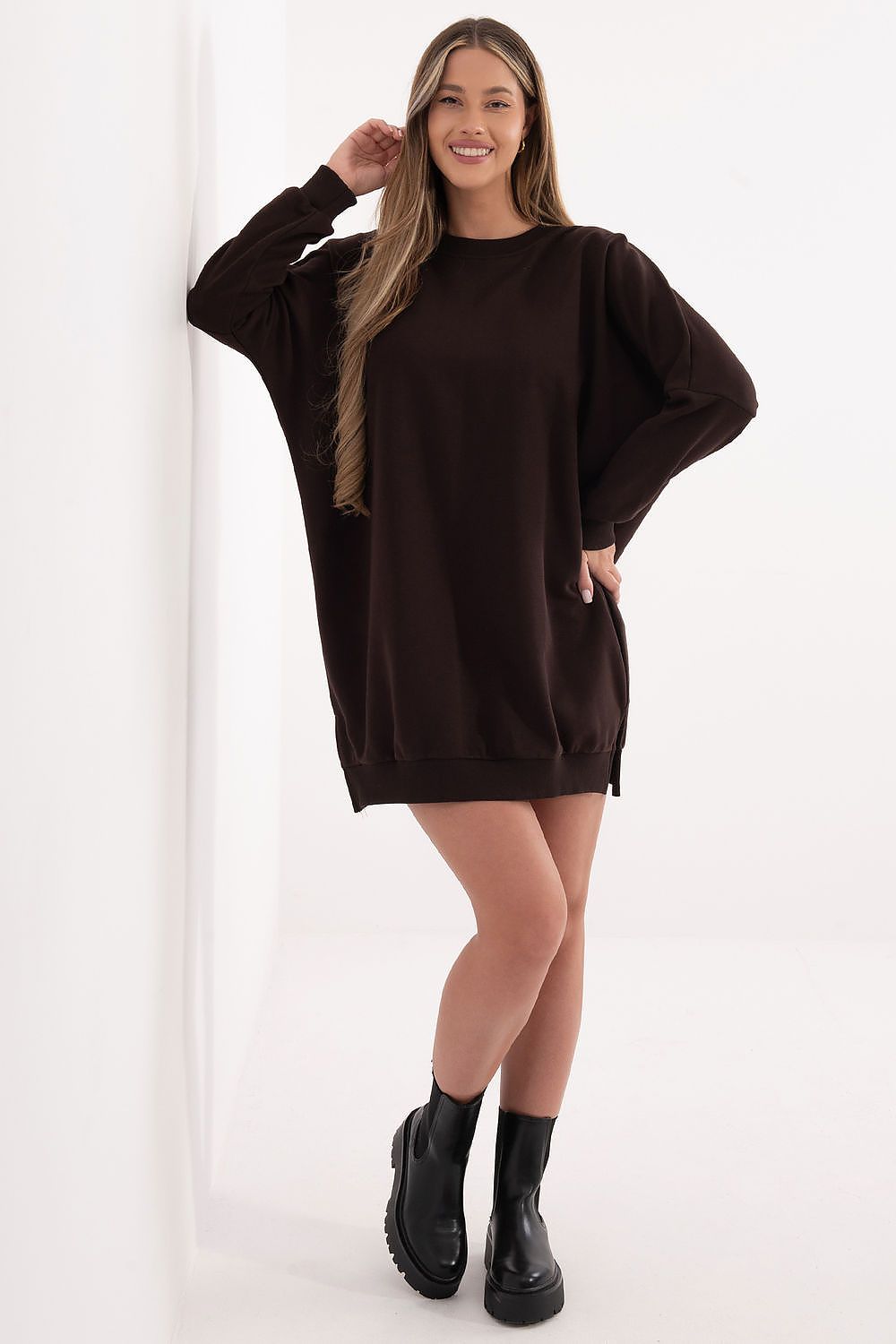  Sukienka Model RV-SK-6019.67 Dark Brown - Relevance 