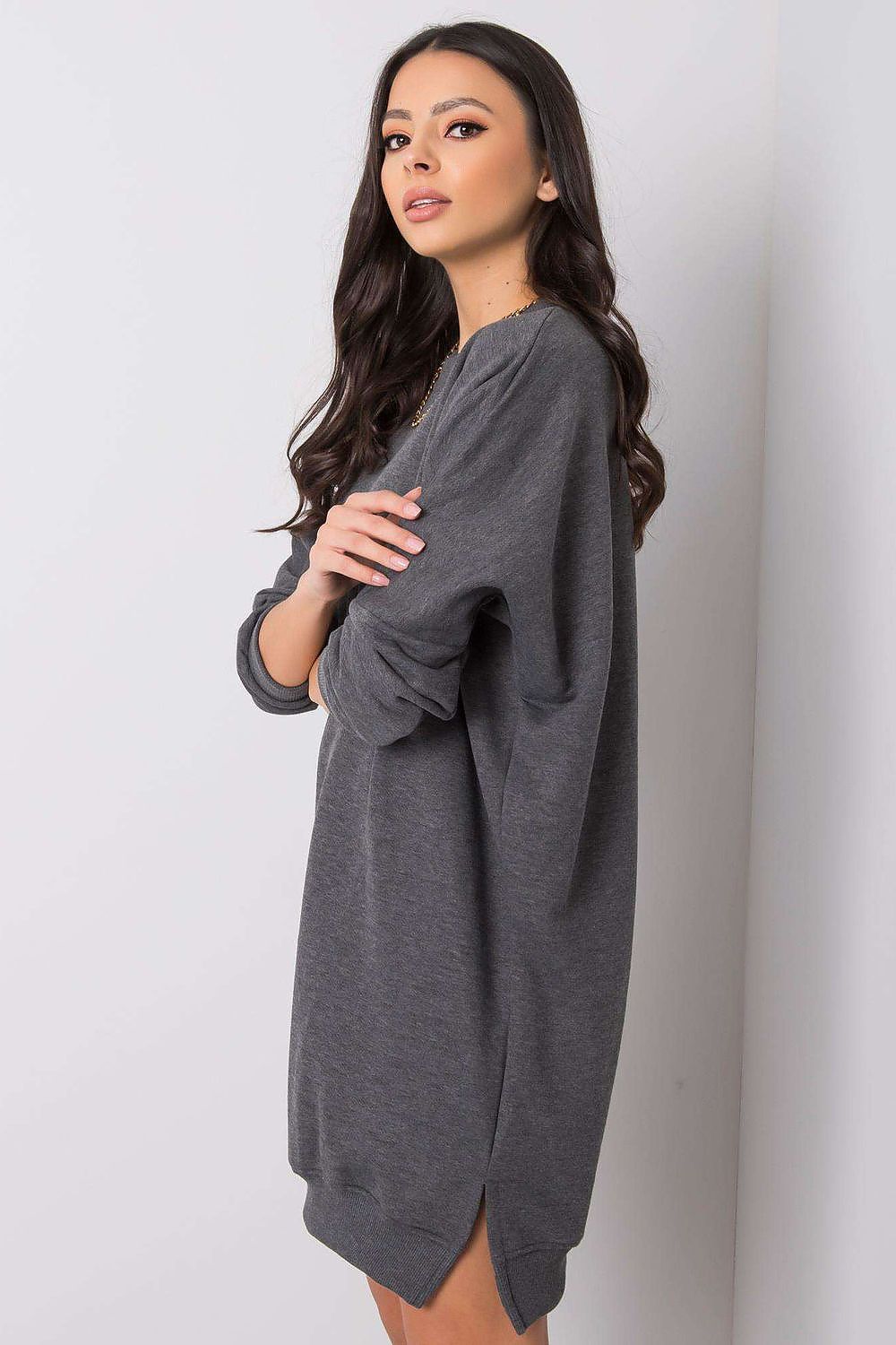  Sukienka Model RV-SK-6019.67 Dark Grey - Relevance 