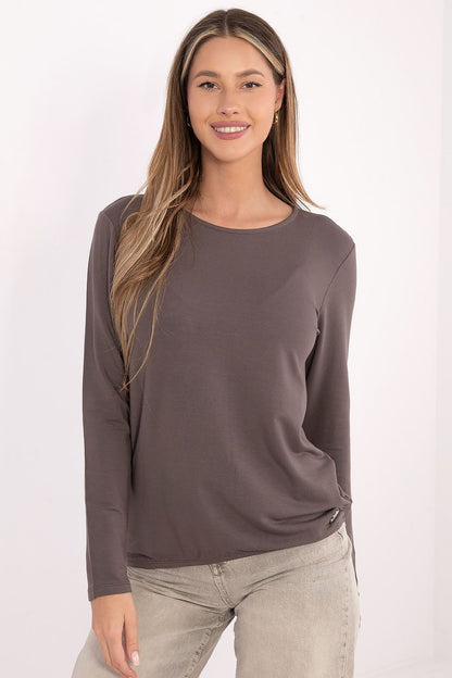   Bluzka Model RV-BZ-A-160.19P Grey/Beige - Relevance 