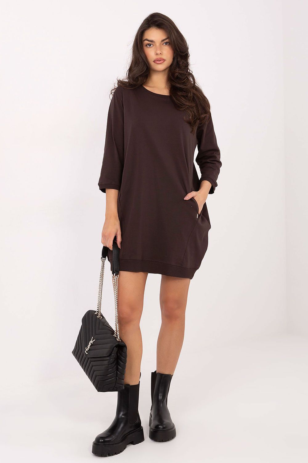  Sukienka Model RV-SK-6839.95 Dark Brown - Relevance 