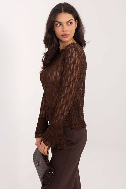   Bluzka Model IT-BZ-9970.97 Brown - Italy Moda 