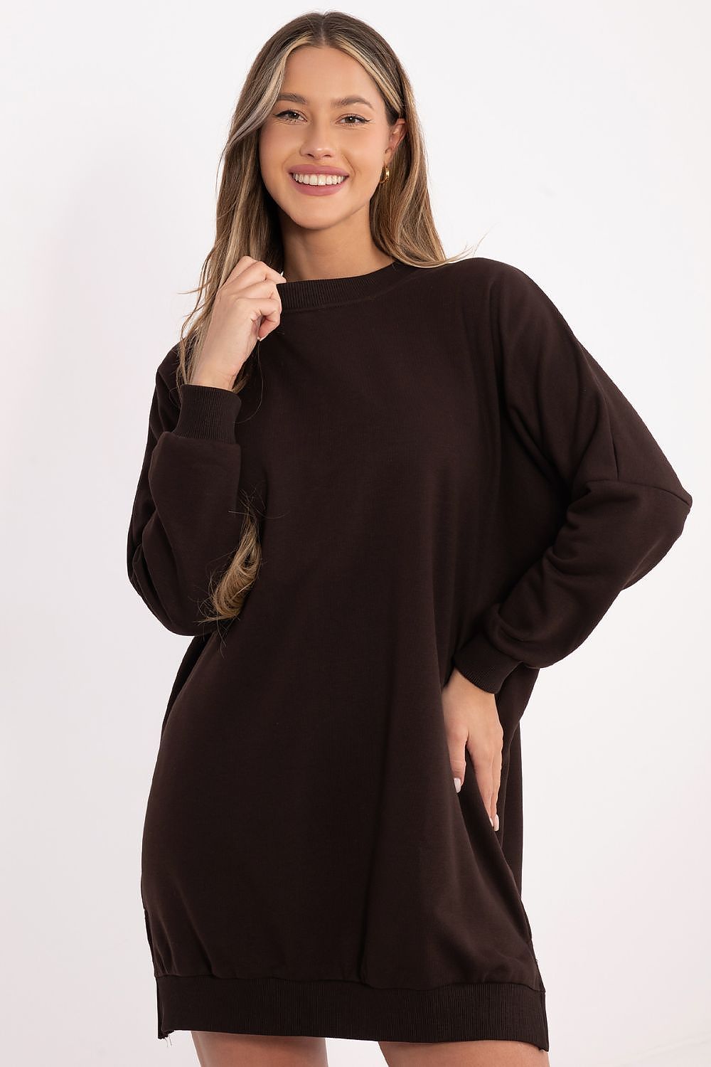  Sukienka Model RV-SK-6019.67 Dark Brown - Relevance 
