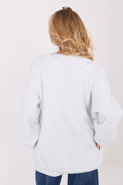   Bluza Damska Model WT-BL-A1064.09P Light Grey - Factory Price 