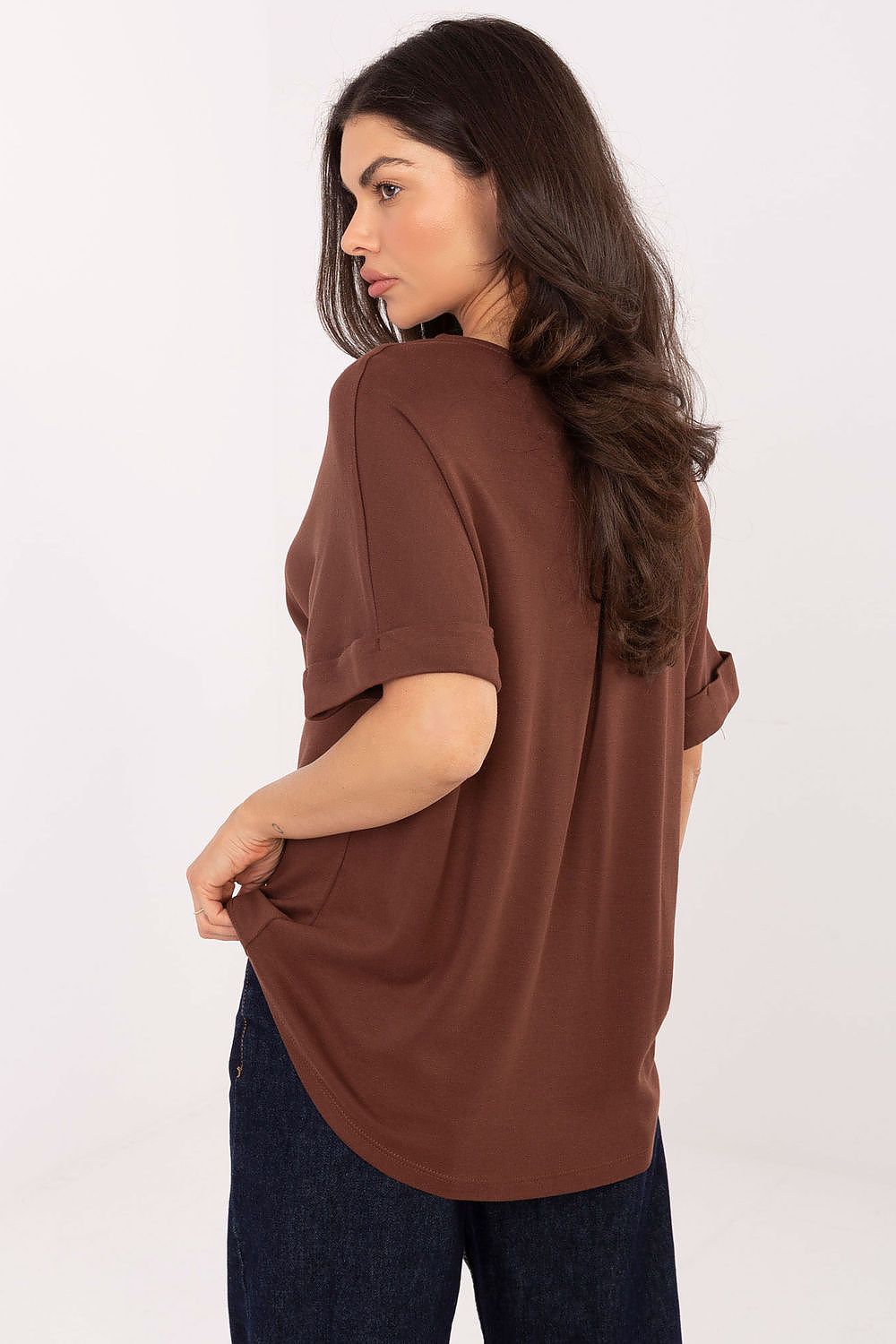   Bluzka Model MJ-BZ-H1301.28 Brown - Factory Price 