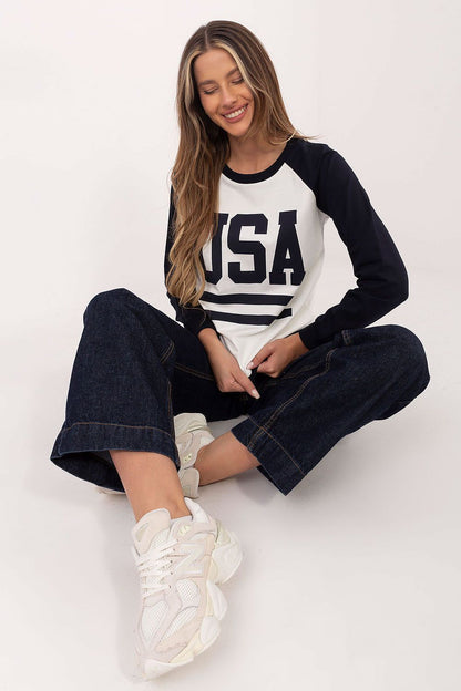  Bluza Damska Model DS-BL-1111.06P Navy - Rue Paris 
