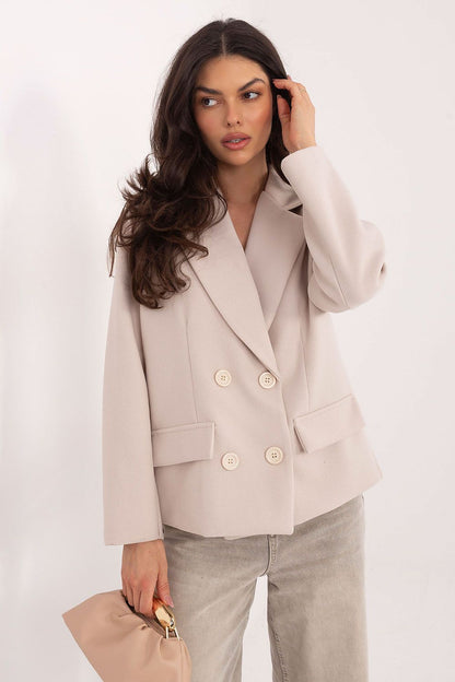   Płaszcz Damski Model IT-KR-FL9559.02P Light Beige - Rue Paris 