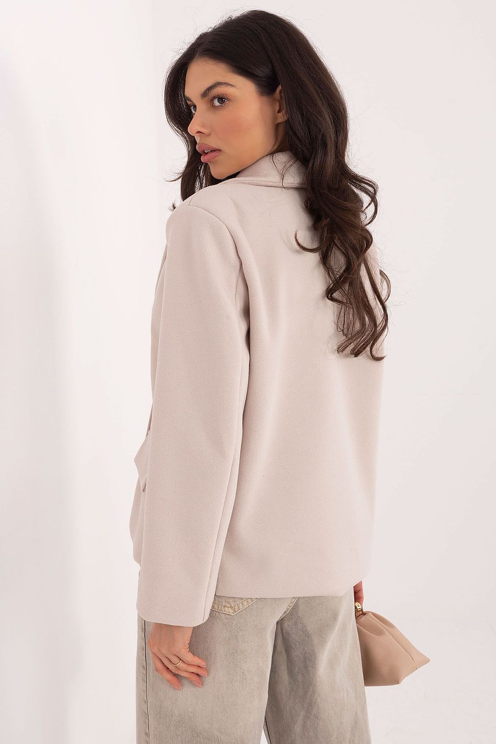   Płaszcz Damski Model IT-KR-FL9559.02P Light Beige - Rue Paris 