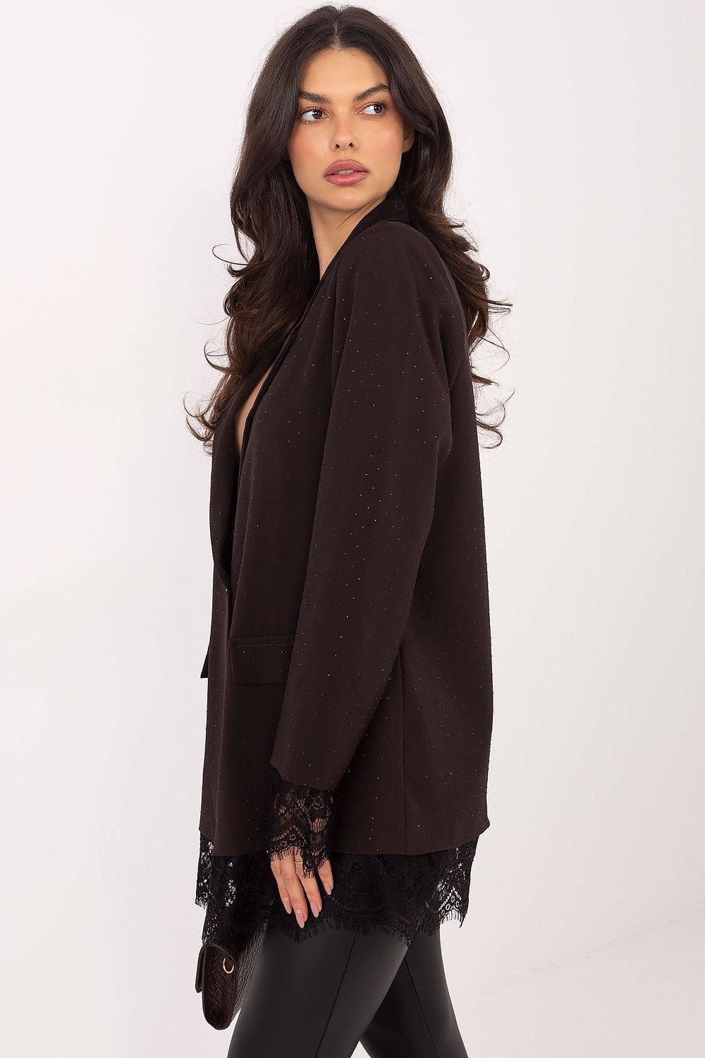   Marynarka Model IT-MA-FL9916-1.07P Dark Brown - Italy Moda 