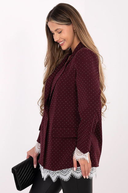   Marynarka Model IT-MA-FL9916-2.12P Bordo - Italy Moda 