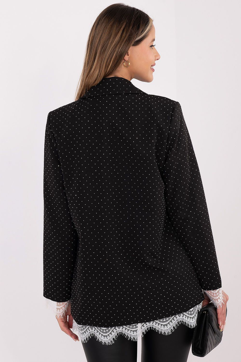   Marynarka Model IT-MA-FL9916-2.12P Black/Silver - Italy Moda 