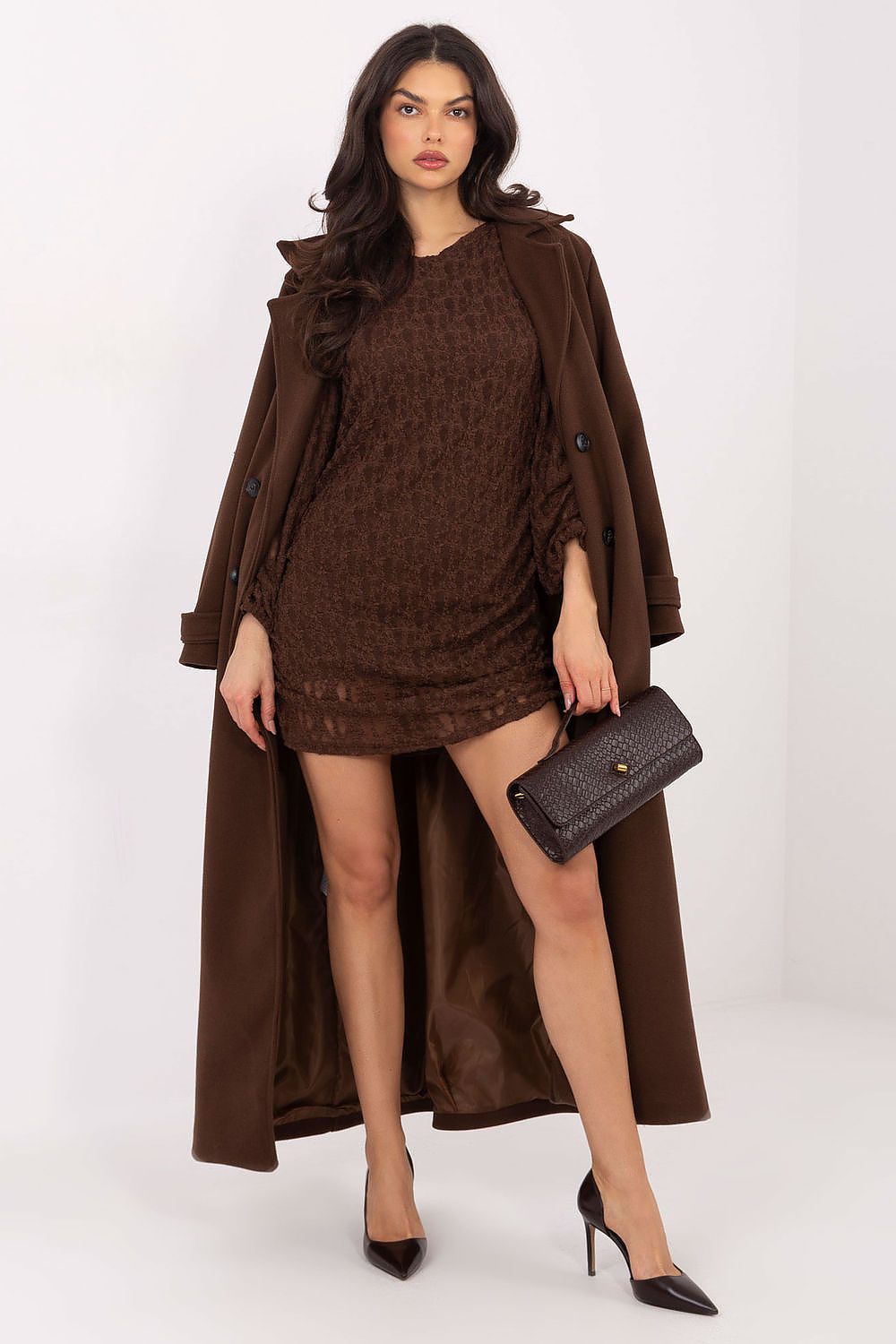  Sukienka Model IT-SK-9975.99 Brown - Italy Moda 