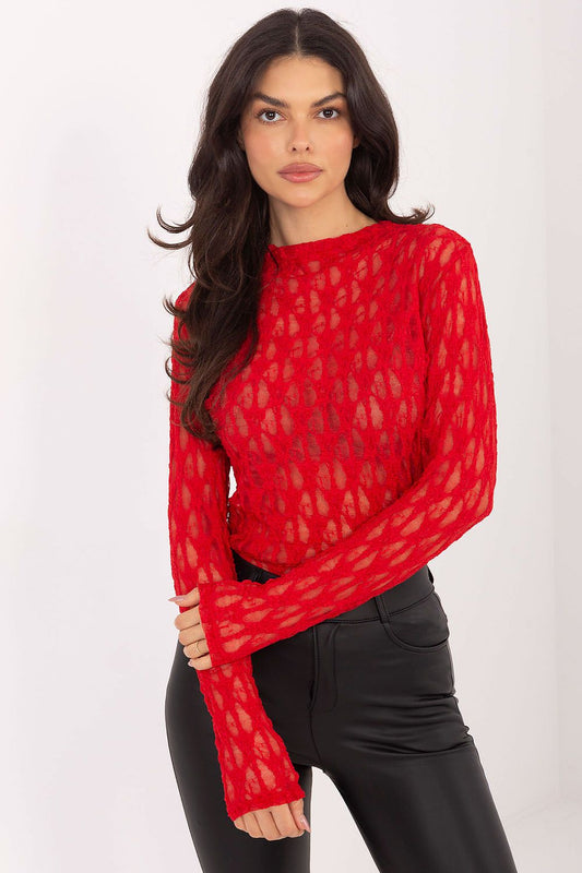   Bluzka Model IT-BZ-9962.98 Red - Italy Moda 