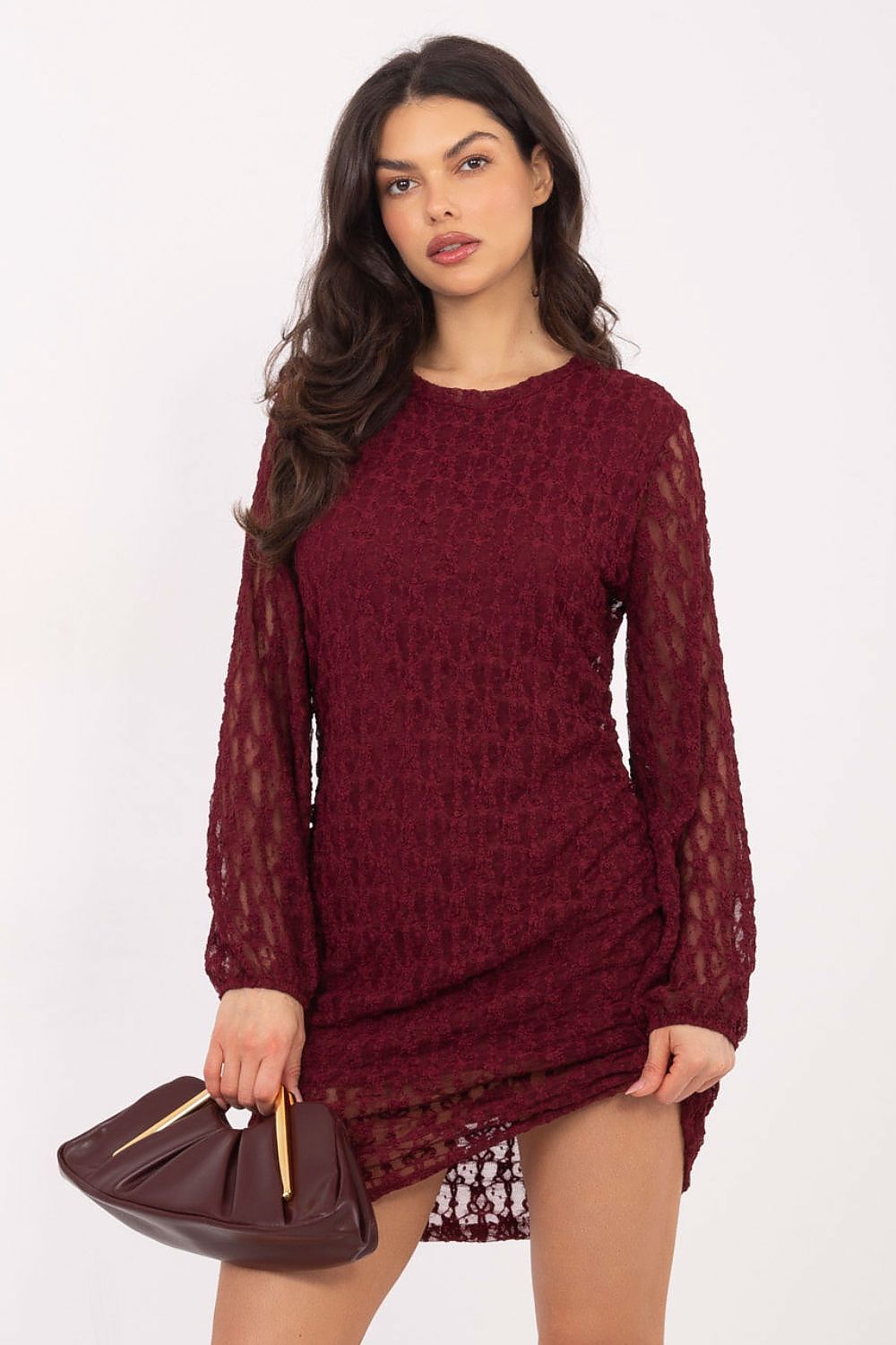  Sukienka Model IT-SK-9975.99 Bordo - Italy Moda 