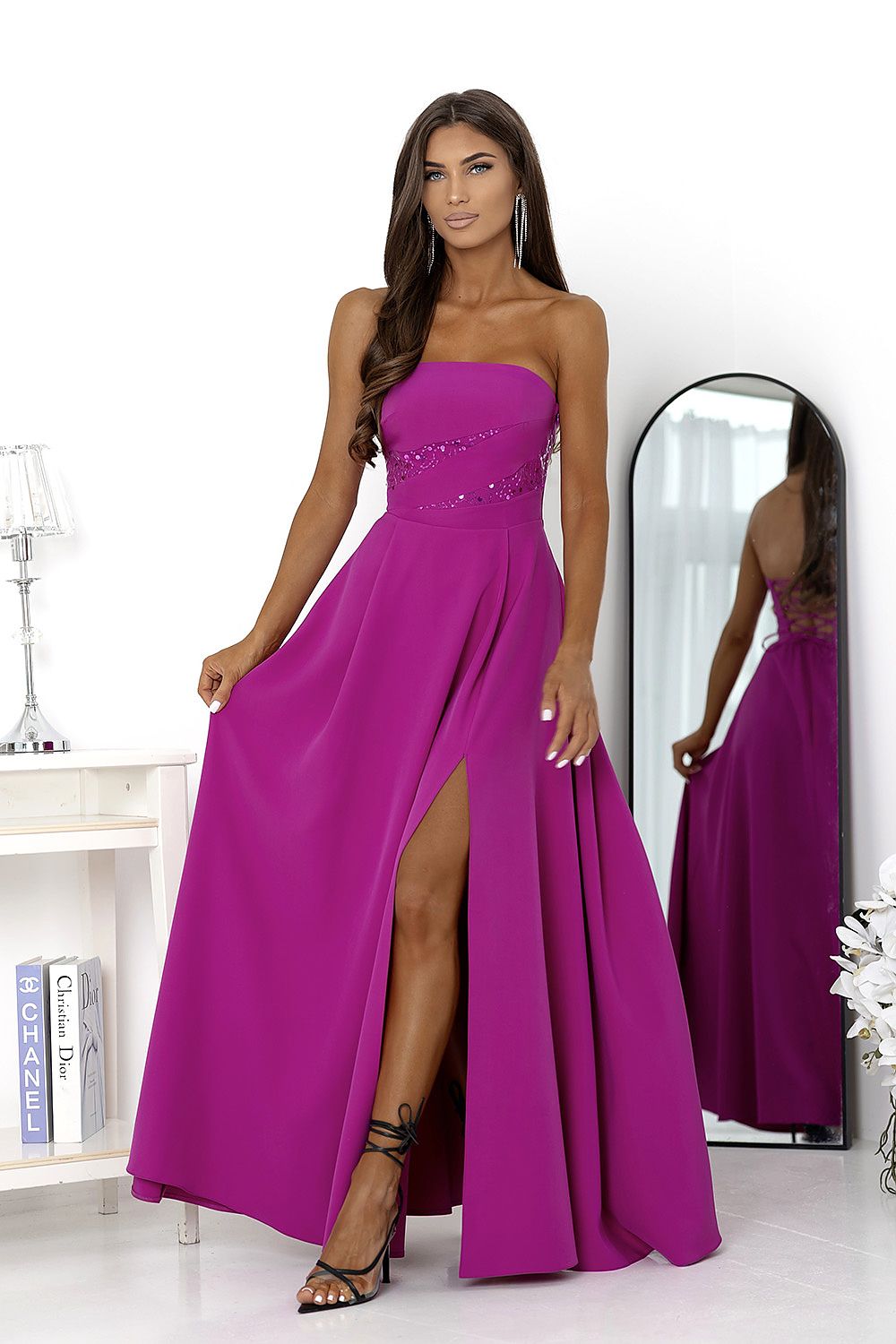  Sukienka Model Rossana 0011460. Magneta - With You 