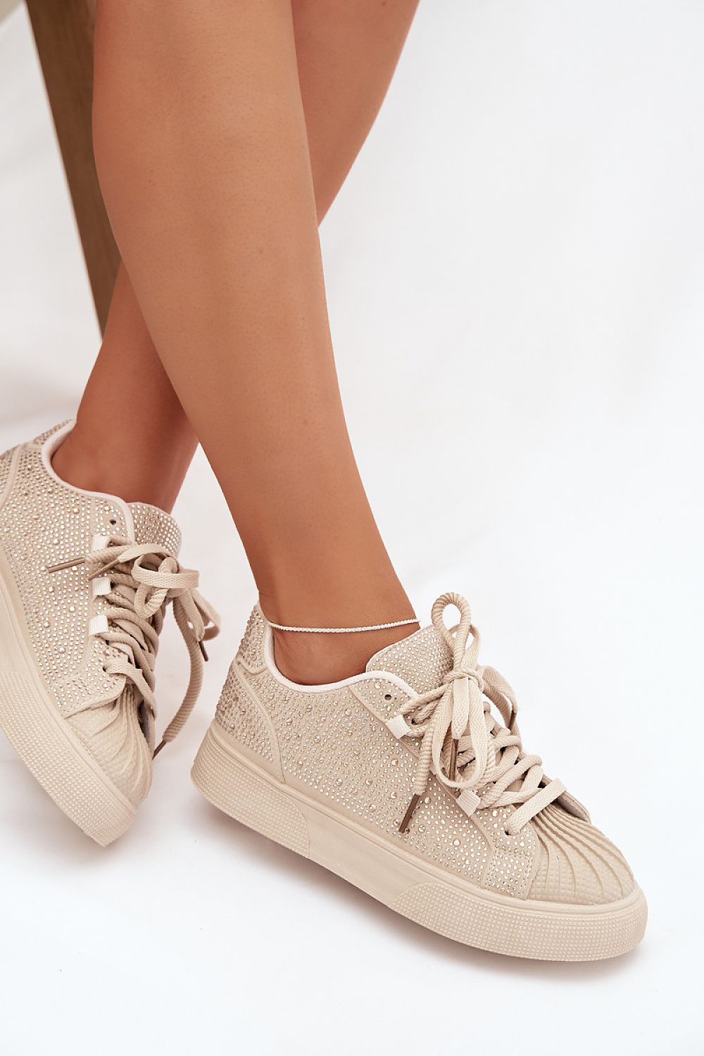   Buty Sportowe Model Calissea 9031 Beige - Step in style 