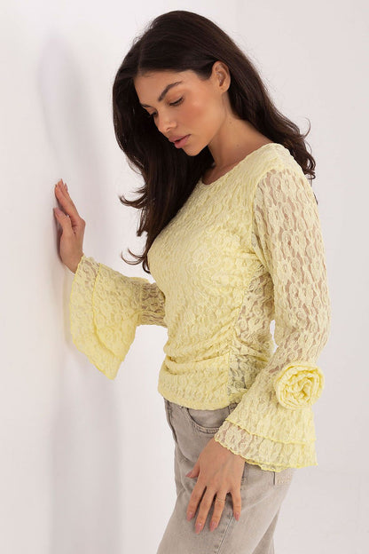   Bluzka Model IT-BZ-22122.85 Light Yellow - Italy Moda 