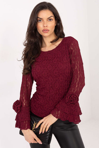   Bluzka Model IT-BZ-22122.85 Bordo - Italy Moda 
