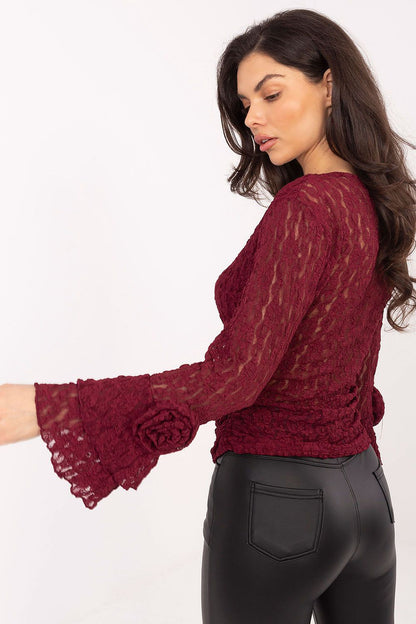   Bluzka Model IT-BZ-22122.85 Bordo - Italy Moda 