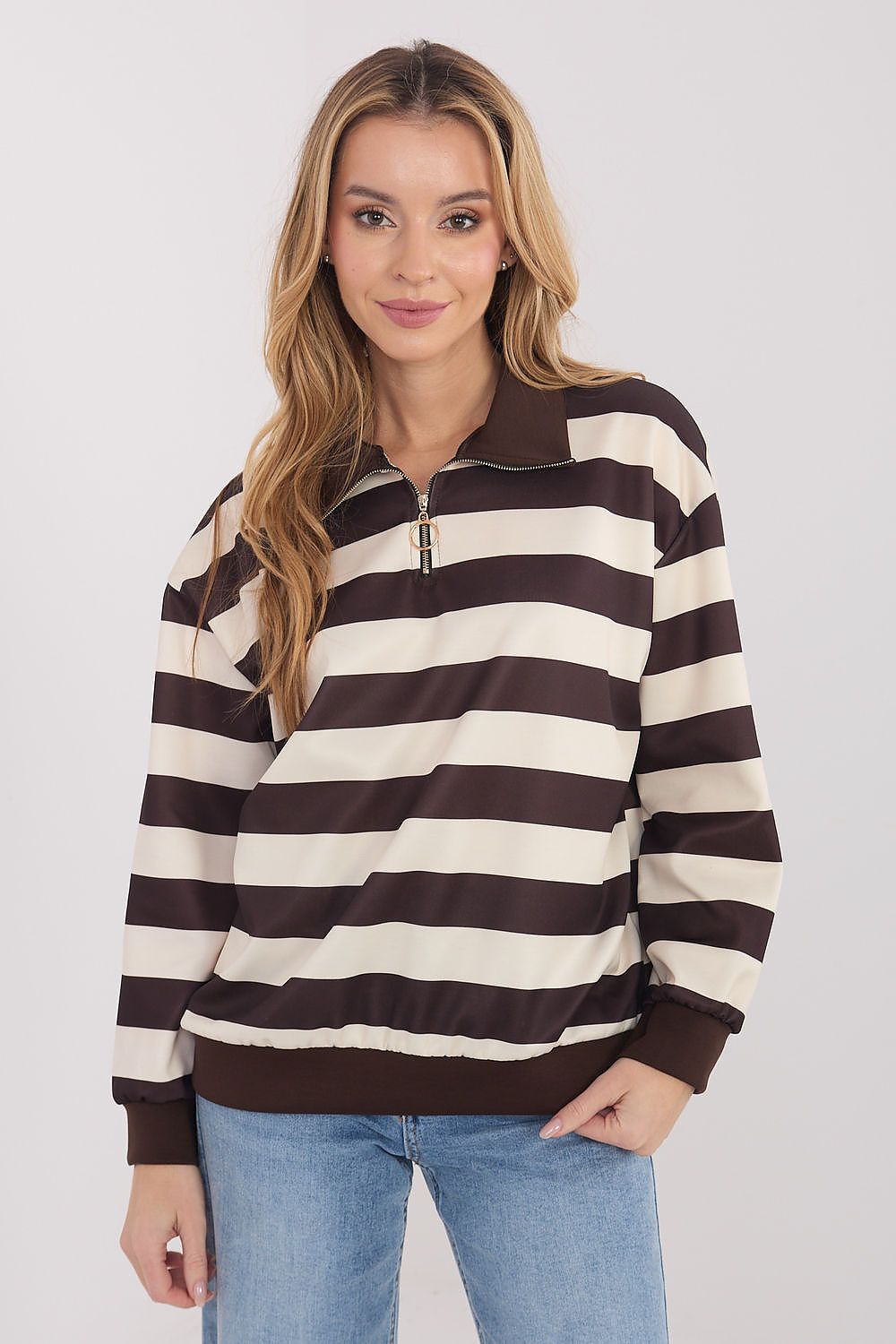   Bluza Damska Model IT-BZ-9981.06 Light Beige - Italy Moda 