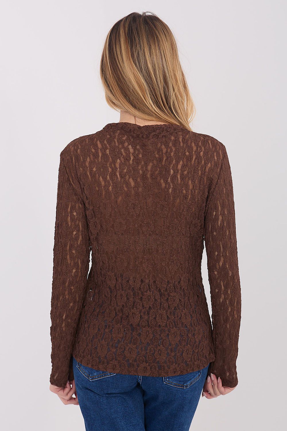  Bluzka Model IT-BZ-9962.98 Brown - Italy Moda 
