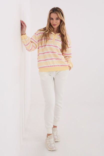   Bluza Damska Model IT-BZ-9980-1.19 Light Yellow - Italy Moda 