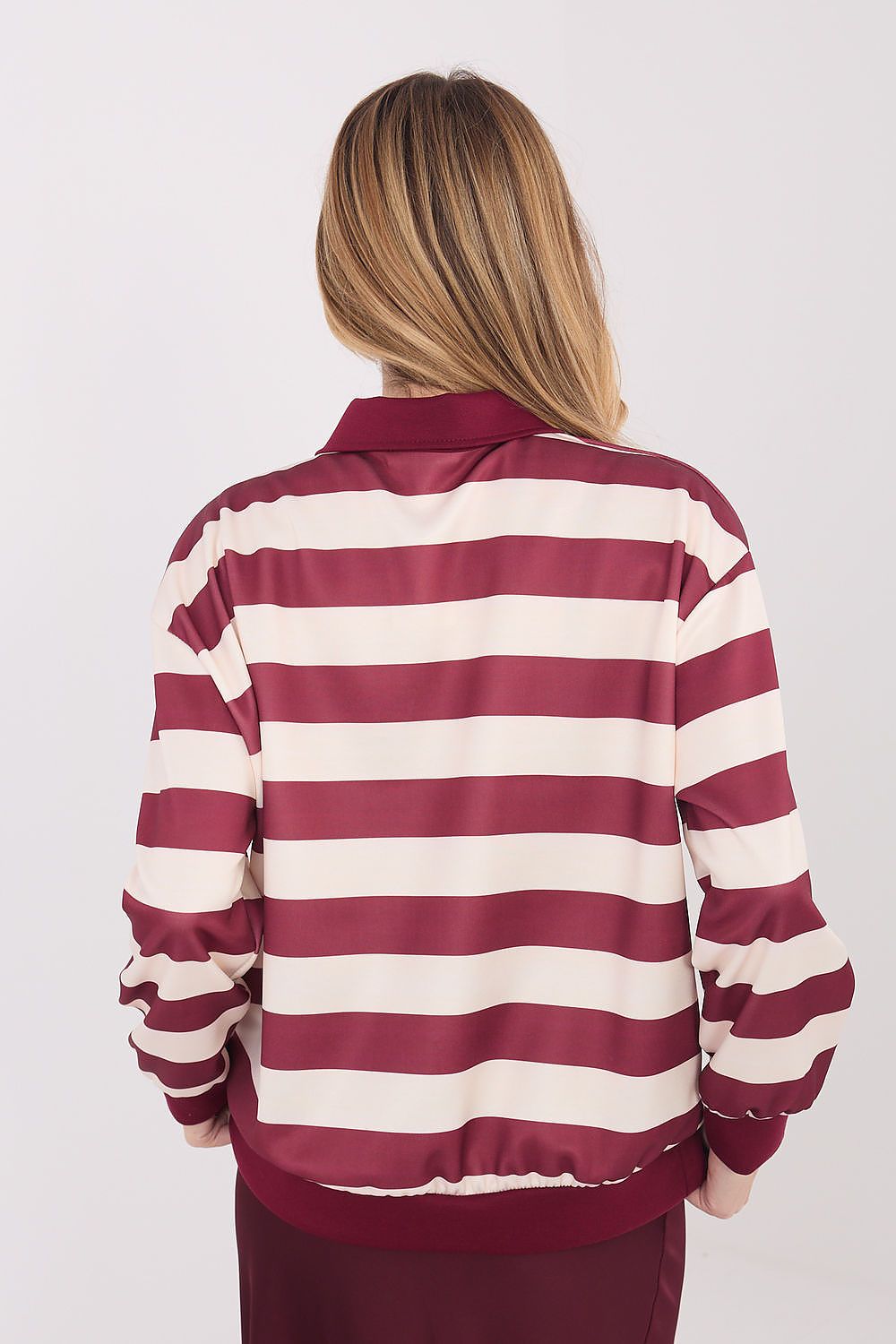   Bluza Damska Model IT-BZ-9980.16 Bordo - Italy Moda 