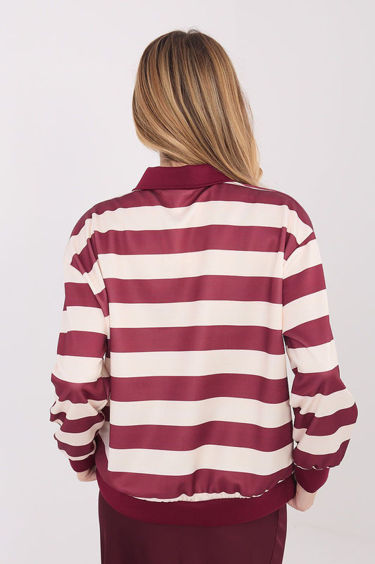   Bluza Damska Model IT-BZ-9980.16 Bordo - Italy Moda 