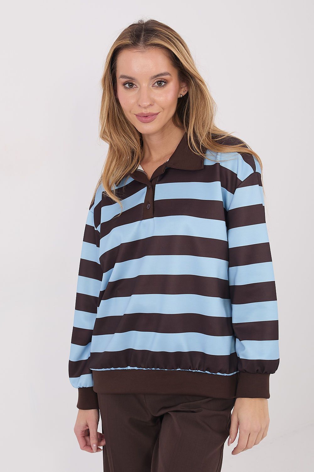   Bluza Damska Model IT-BZ-9980.16 Light Blue - Italy Moda 