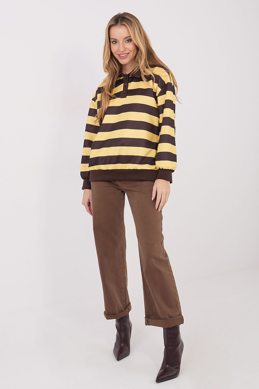   Bluza Damska Model IT-BZ-9980.16 Yellow - Italy Moda 