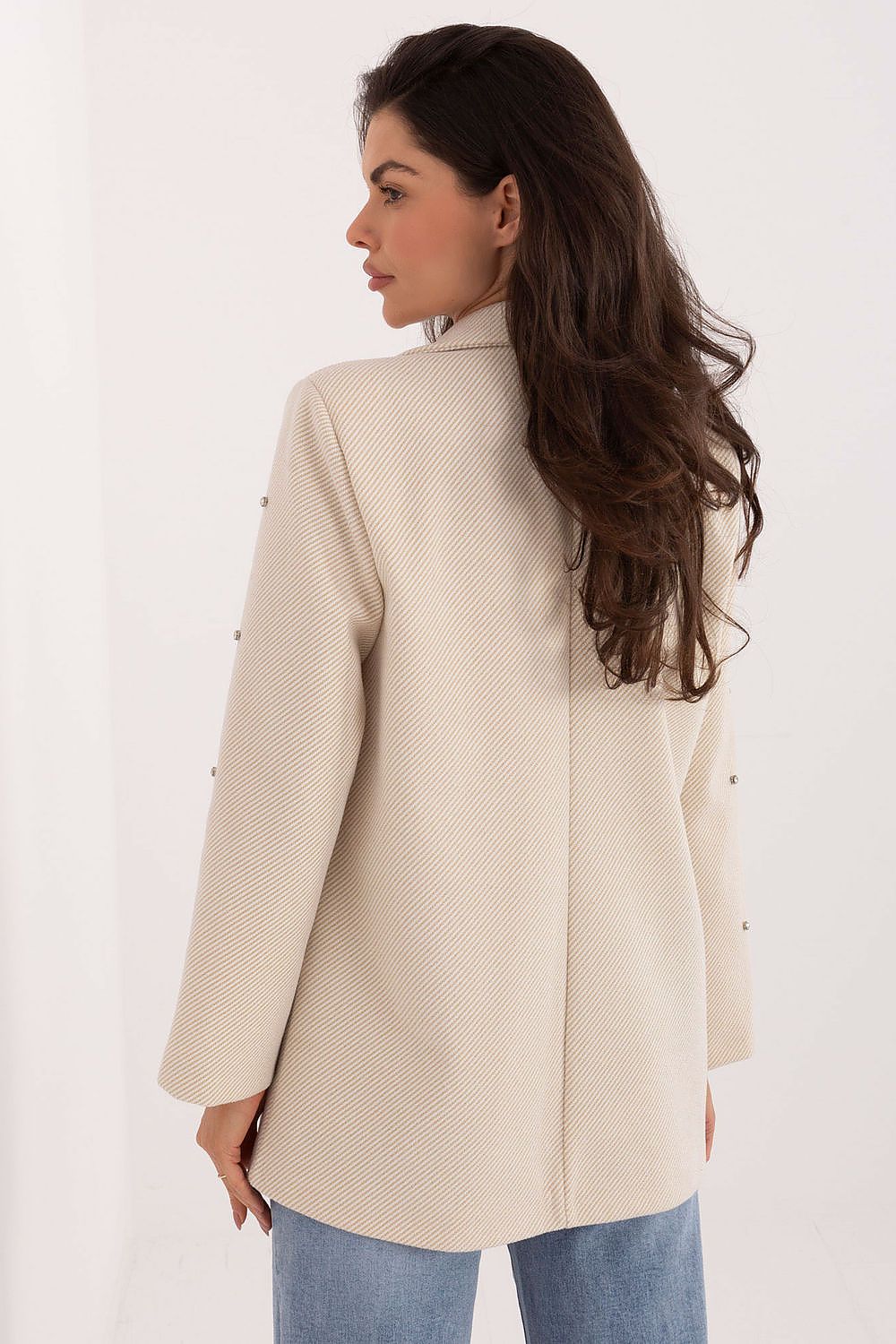   Marynarka Model IT-MA-18365.97 Light Beige - Italy Moda 