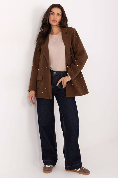   Marynarka Model IT-MA-18365.97 Brown - Italy Moda 