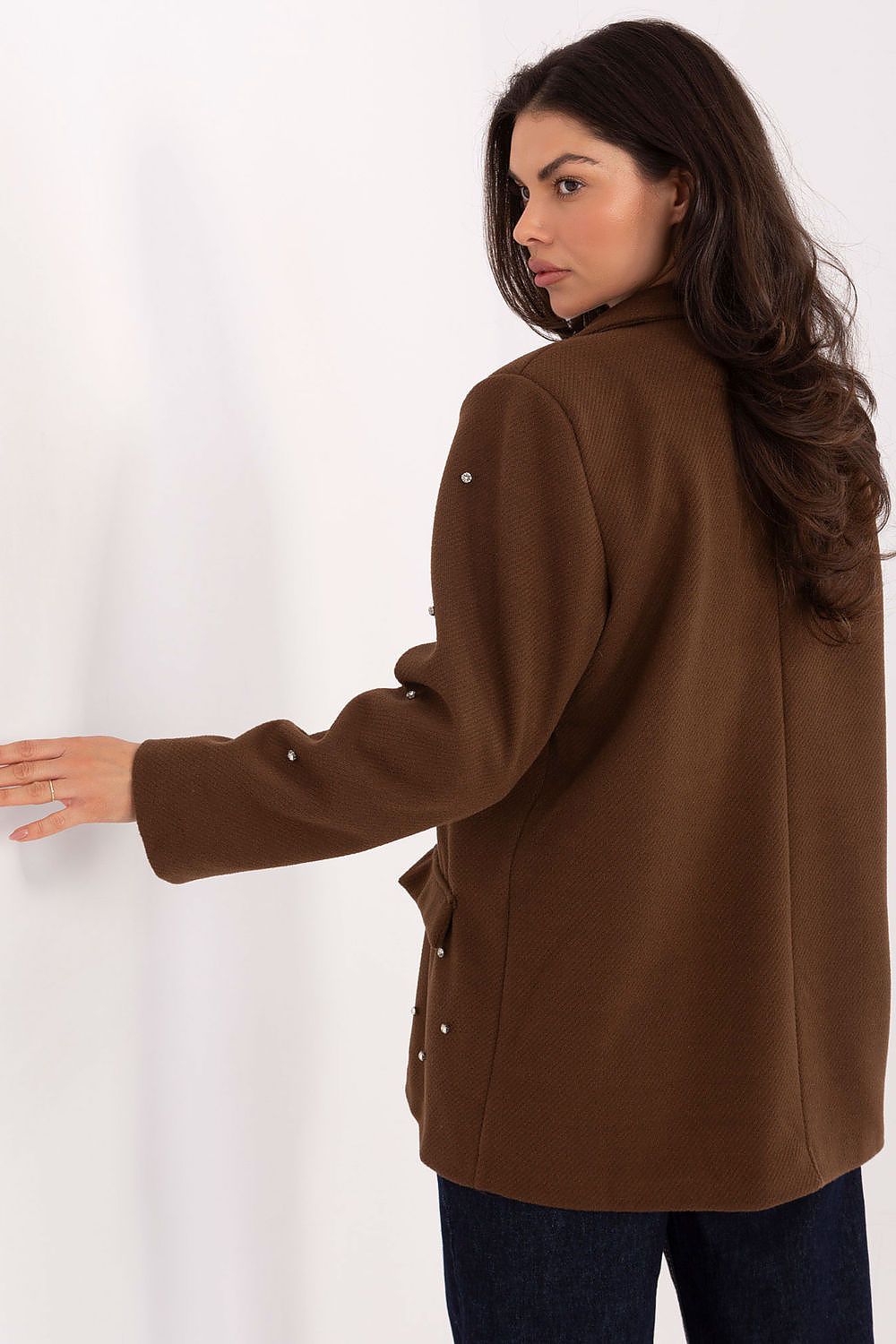   Marynarka Model IT-MA-18365.97 Brown - Italy Moda 