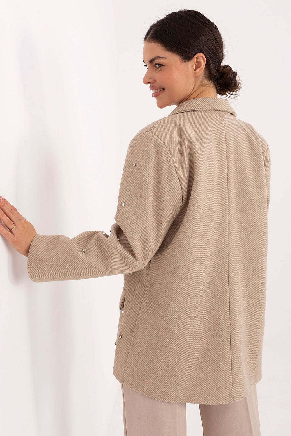   Marynarka Model IT-MA-18365.97 Beige - Italy Moda 