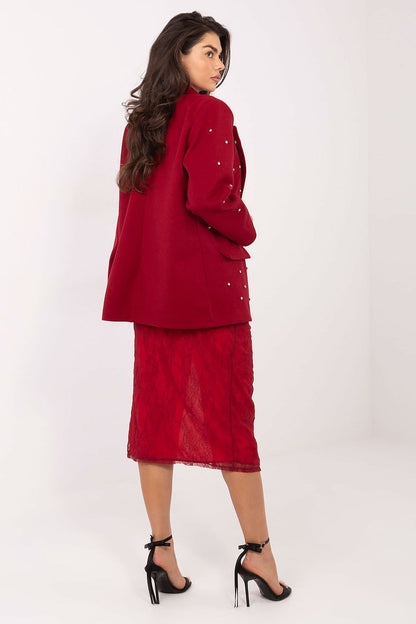   Marynarka Model IT-MA-18365.97 Bordo - Italy Moda 