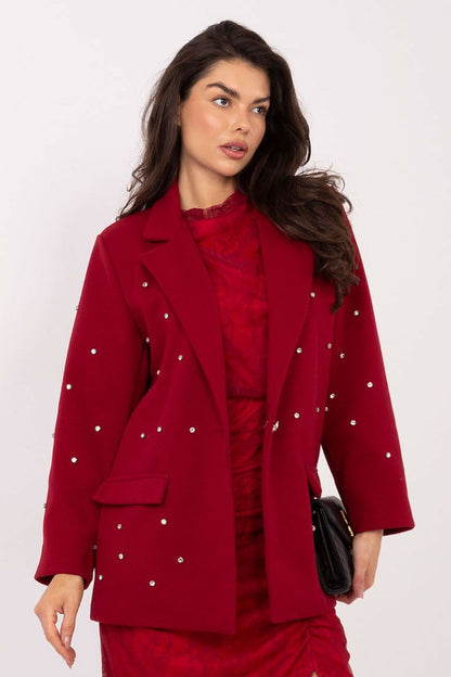   Marynarka Model IT-MA-18365.97 Bordo - Italy Moda 