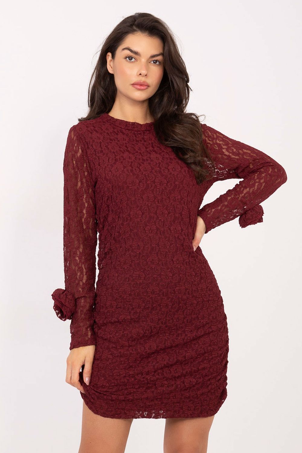  Sukienka Model IT-SK-9913.30 Bordo - Italy Moda 