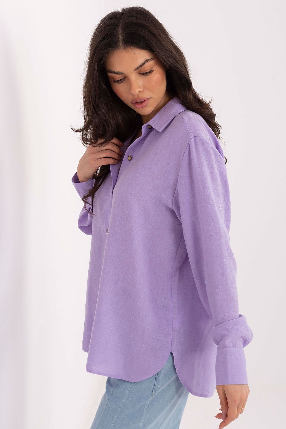   Koszula Damska Model LK-KS-510109.70 Light Violet - Lakerta 