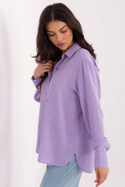   Koszula Damska Model LK-KS-510109.70 Light Violet - Lakerta 