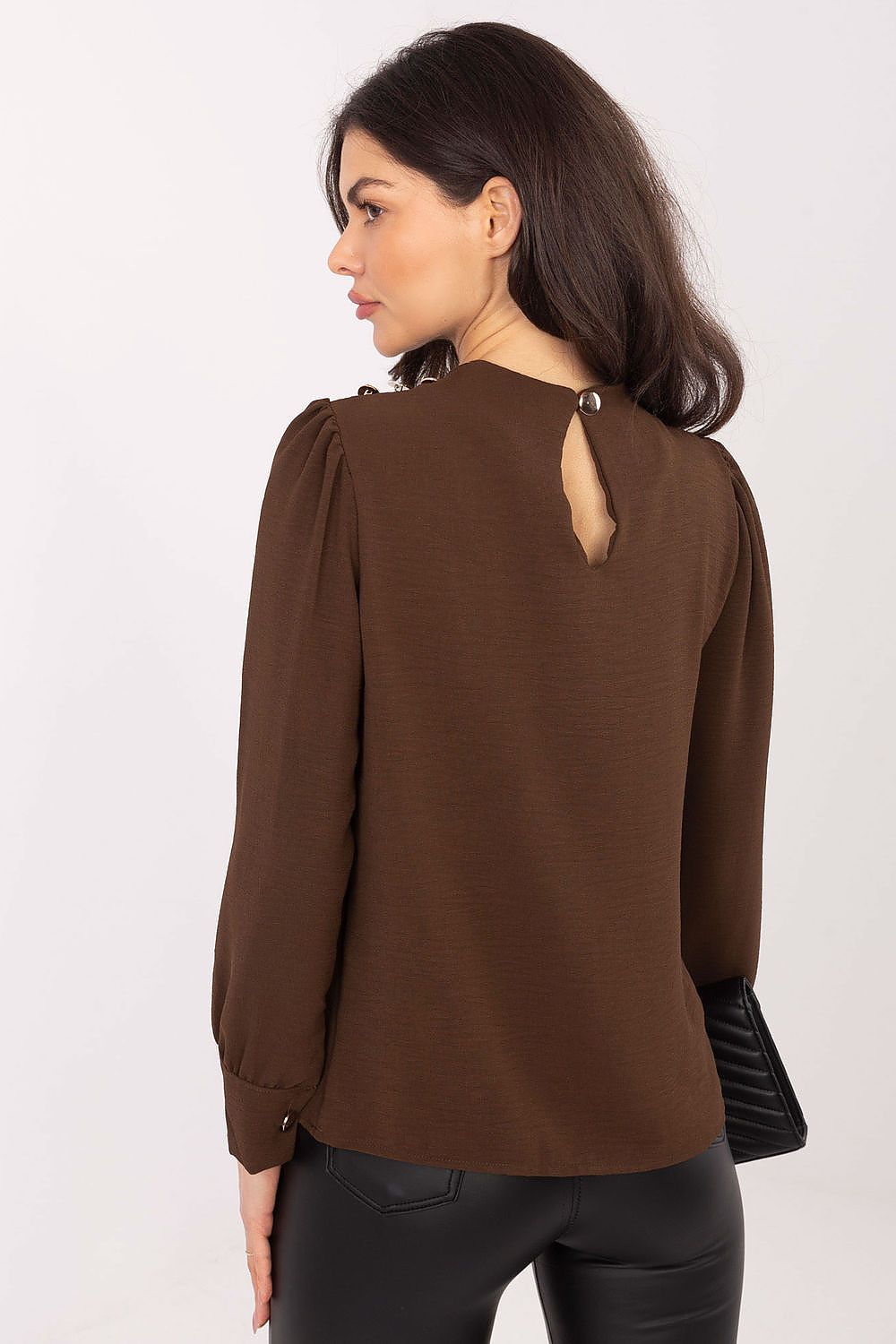   Bluzka Model MI-BZ-278519-1.40 Brown - Italy Moda 