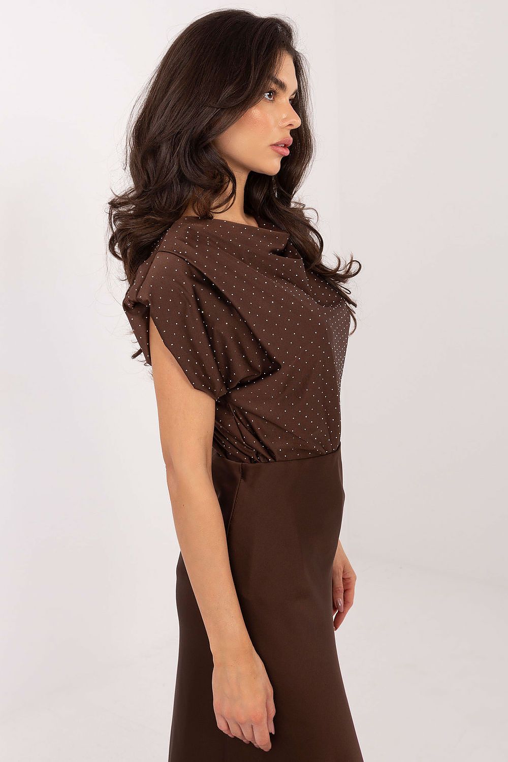   Bluzka Model MI-BZ-61479.35 Brown - Italy Moda 