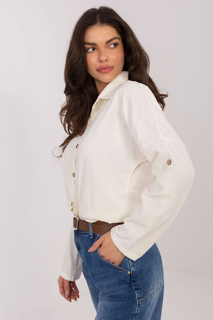   Koszula Damska Model IT-KS-22390.81 Light Beige - Italy Moda 