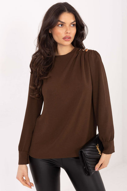   Bluzka Model MI-BZ-278519-1.40 Brown - Italy Moda 