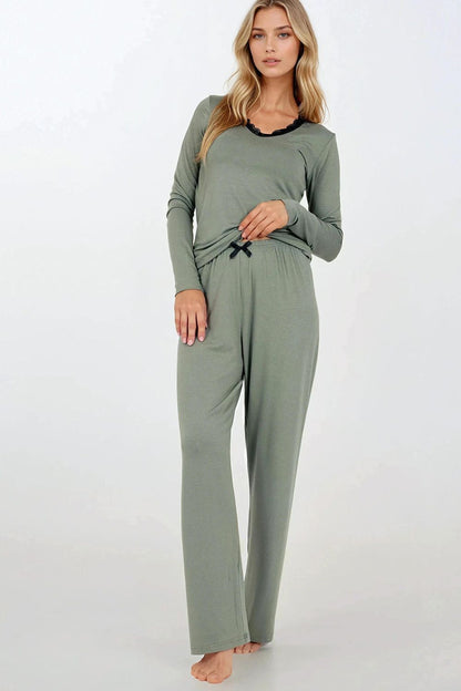  Piżama Damska Model Emerald Dreams 223365 Green - Momenti Per Me 