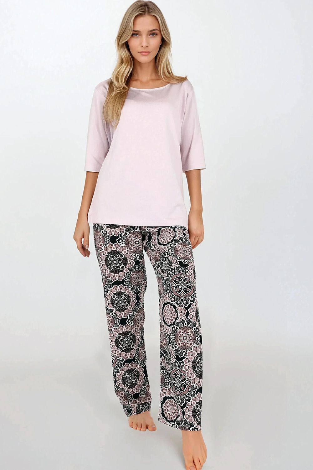  Piżama Damska Model Desert Rose 223128 Pink - Momenti Per Me 