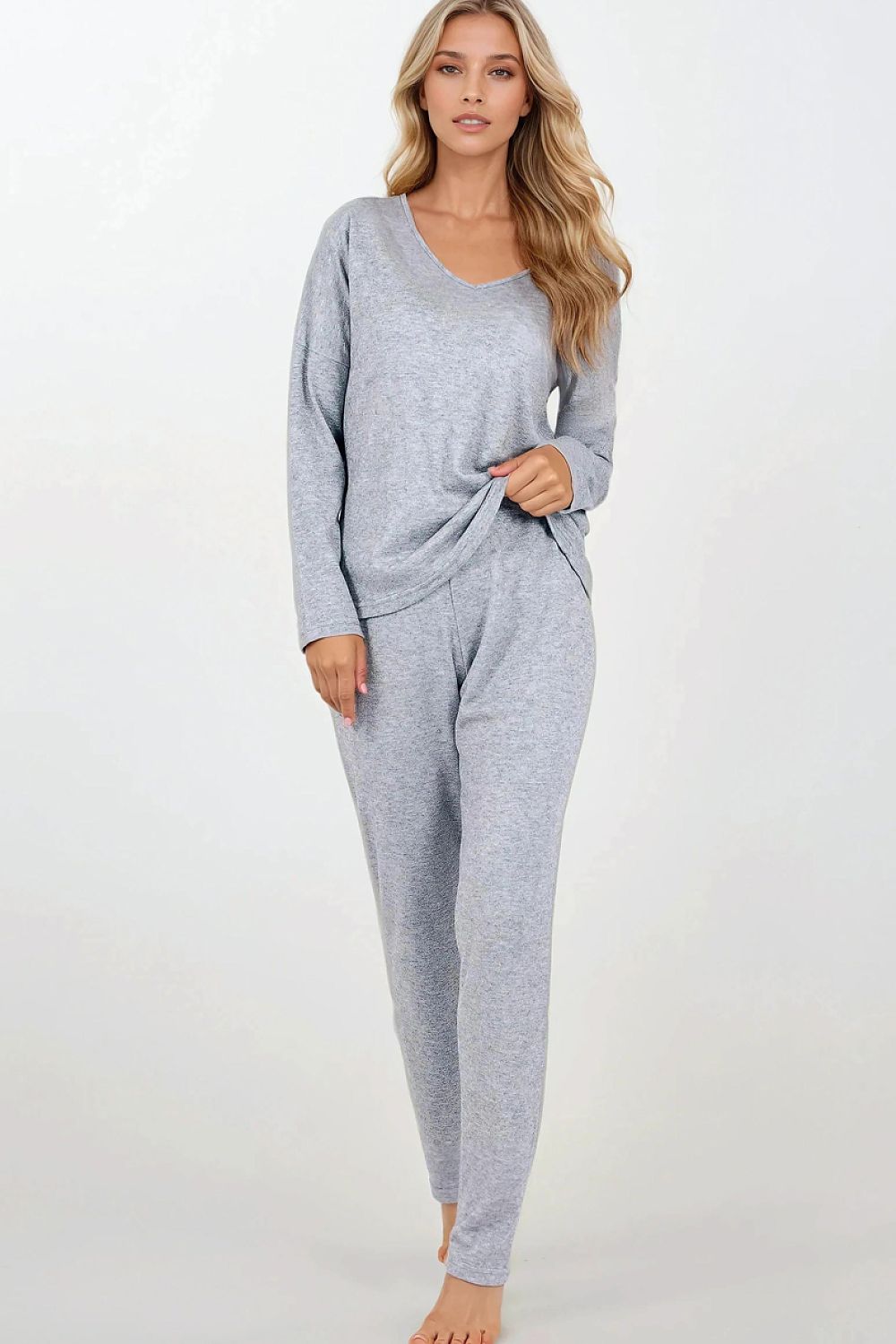  Piżama Komplet Model Comfort Zone 213205 Grey - Momenti Per Me 