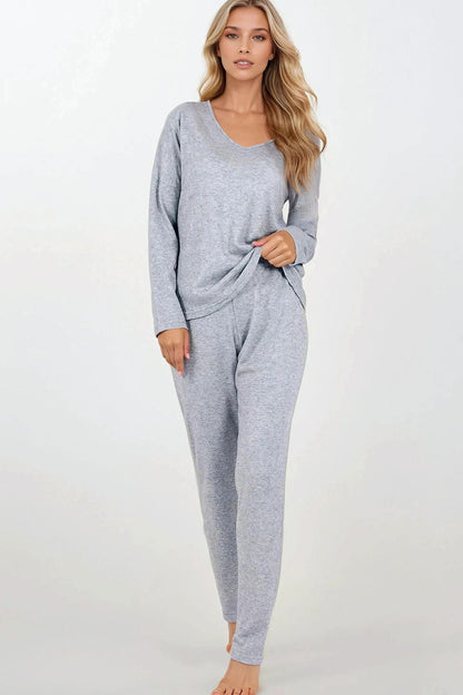  Piżama Komplet Model Comfort Zone 213205 Grey - Momenti Per Me 
