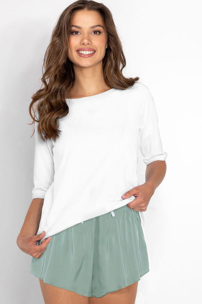  Piżama Damska Model Jolie 183913 White/Sage - Momenti Per Me 