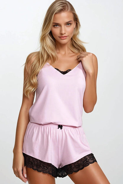  Piżama Damska Model Laura 173834 Pink - Momenti Per Me 