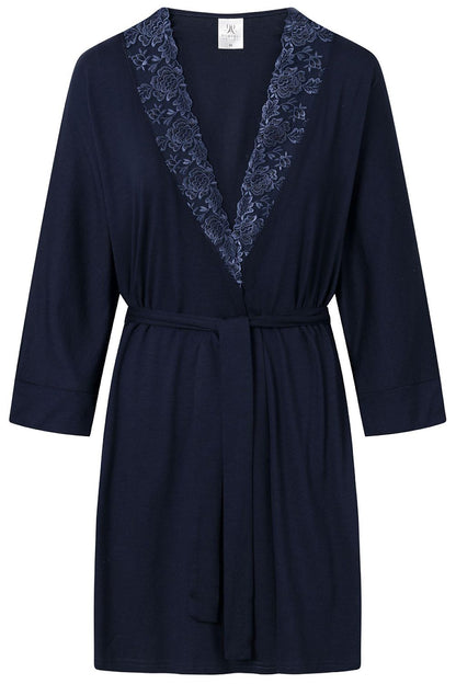  Szlafrok Damski Model Daphne 172554 Navy - Momenti Per Me 