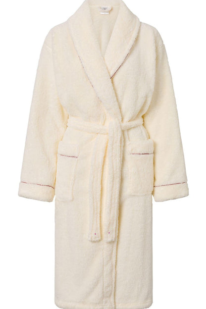  Szlafrok Damski Model Dolce Vita 223350 Ecru/Dusty Pink - Momenti Per Me 